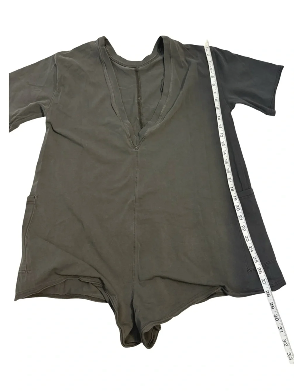 Free People MOVEMENT NWOT Hot Shot Tee Romper Short Size XS Oversized Cozy - Picture 11 of 13